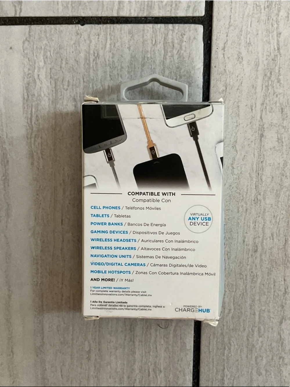 Gold Micro USB to USB Charging & Sync Cable - 6ft
